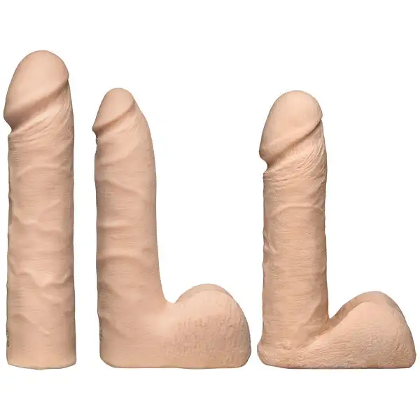 Doc Johnson Vac-U-Lock Dual Density Ultraskyn Voorbind Dildo Set - Image 3