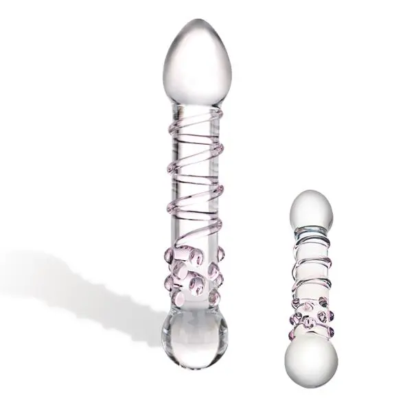 Glas Spiral Staircase Full Glazen Dildo