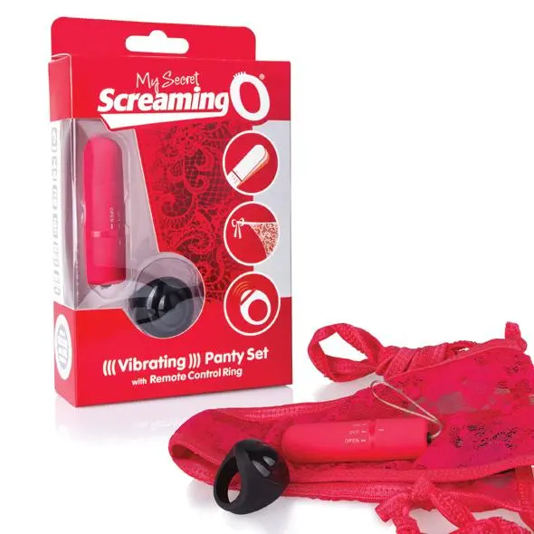 The Screaming O Vibrerend Slipje Met Afstandsbediening Rood