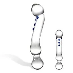 Glas Curved G-Spot Glazen Gebogen Dildo