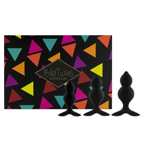 FeelzToys Bibi Twin Butt Plug Set 3 Stuks