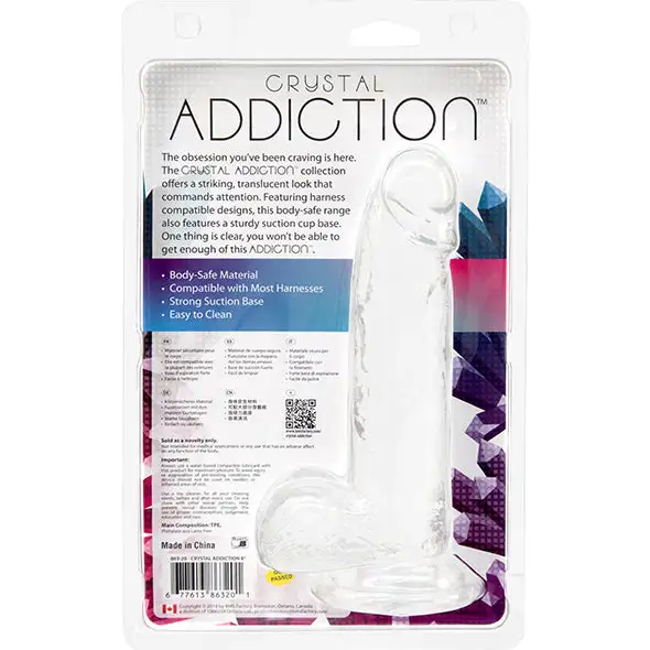 Addiction Crystal Transparante Dildo 20 Cm - Image 6