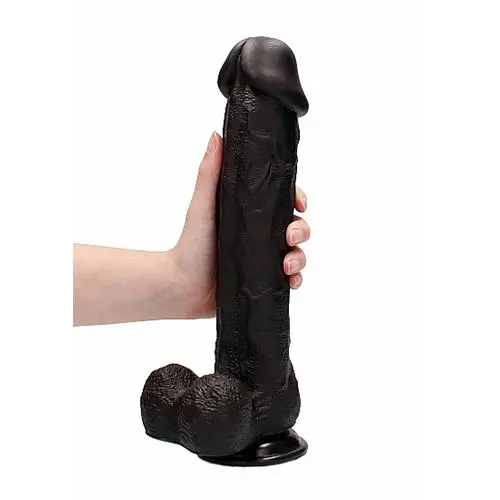 RealRock Realistische Vibrator Zwart Met Afstandsbediening 28 Cm - Image 2
