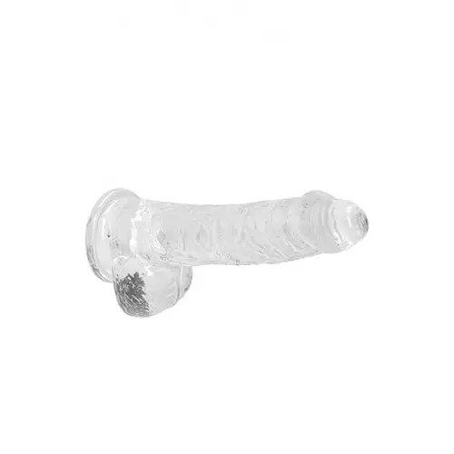 RealRock Realistische Dildo Met Ballen Transparant 15 Cm - Image 4