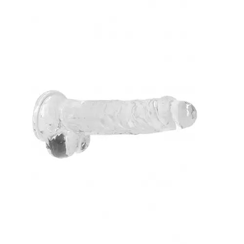 RealRock Realistische Dildo Met Ballen Transparant 20 Cm - Image 4