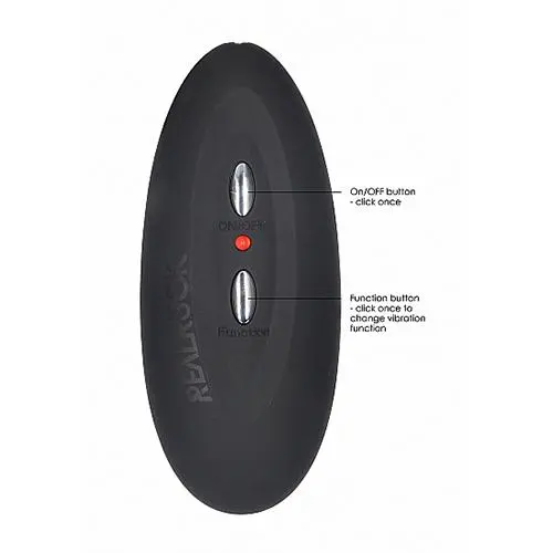 RealRock Realistische Vibrator Zwart Met Afstandsbediening 28 Cm - Image 6