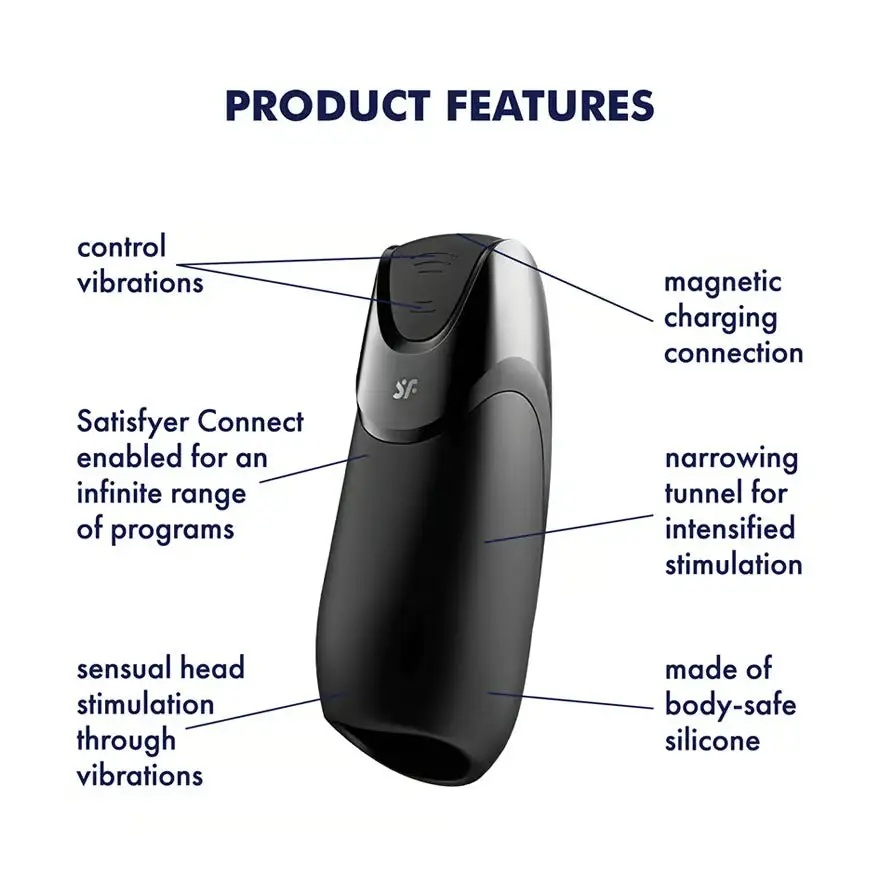 Satisfyer Men Vibration+ Masturbator Met App - Image 6