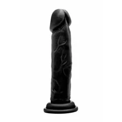 RealRock Realistische Dildo Zwart 20 Cm